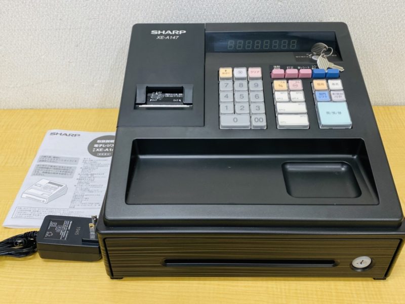 SHARP 電子レジスターホワイト SHARP XE-A147 - オフィス用品